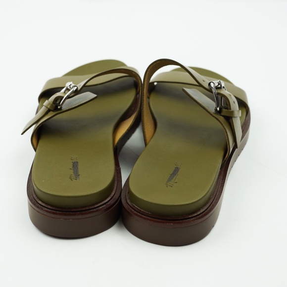 New MADEWELL Size 8.5 The Dee Double-Strap Slide Sandal in Olive Tree $98 NP292 - Picture 6 of 7